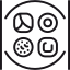 Iconos representativos de herramientas digitales, incluyendo gráficos, análisis y aplicaciones, en un diseño circular. Ideal para temas de tecnología y marketing digital.